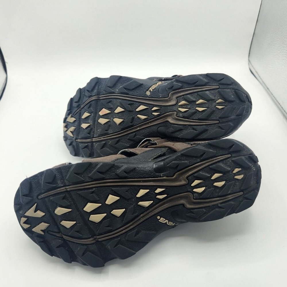 Teva Mens Size 8 Forebay Hook And Loop Brown Fisherman Sandals - Picture 9 of 9